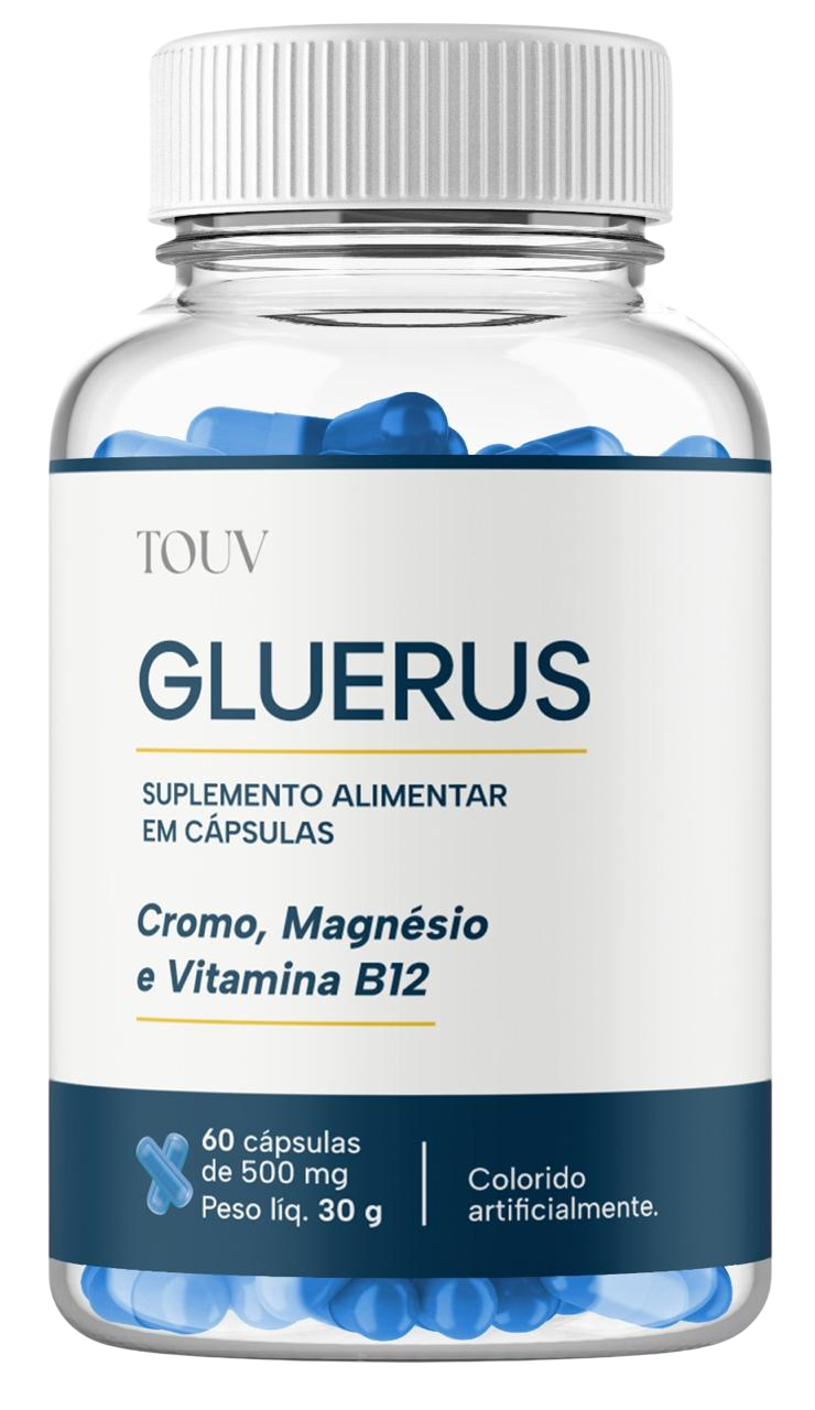Gluerus Cápsulas – Cromo, Magnésio e Vitamina B12